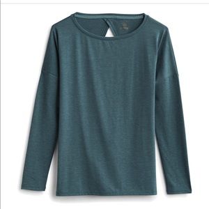HAIKU Open Back Top// Size L// Color: Dark Teal// Never worn💕
